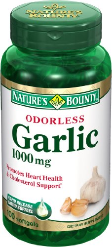 L'ail inodore Bounty Nature 1000mg, 100 gélules (Pack de 3)