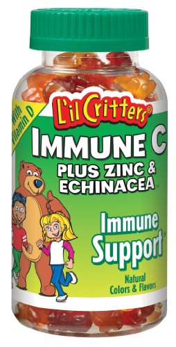 L'Critters nageurs immunitaire C Plus ours gommeux de zinc et de l'échinacée, 190-Comte