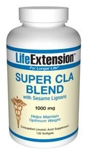 Life Extension possible Cla Blend 1000 mg avec lignanes de sésame Capsules, 120-Count