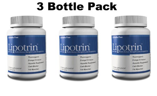 Lipotrin Carb Blocker et absorbeur de graisses (3 Pack Bouteille) 180 Capsules