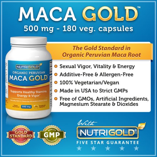 Maca GOLD - 500 mg (180 capsules végétariennes)