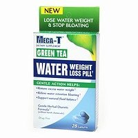 Mega-t Pill vert d'eau, de thé 28-Capsules (pack de 3)