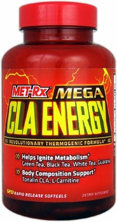 Met-RX Megaenergy-Cla Capsules Supplément Diet, 120 Count