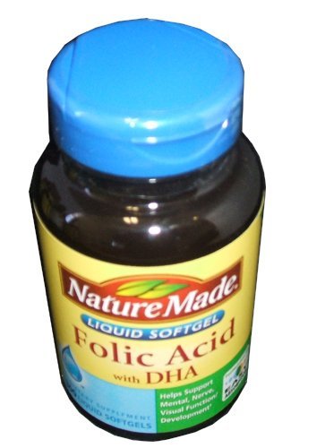 Nature Made acide folique 600 mcg de DHA - 300 gélules