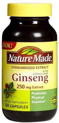 Nature Made Ginseng (Rouge de Chine) 250 Mg, 60-Count