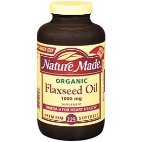 Nature Made organique huile de lin 1000 mg - 225 gélules