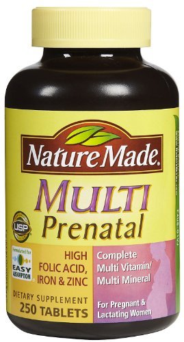 Nature Made prénatale Taille multi Valeur vitamine, comprimés, 250-comte