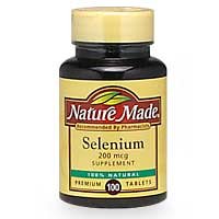 Nature Made Sélénium 200mcg, 100 comprimés (pack de 3)