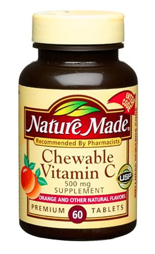 Nature Made Vitamine C à croquer 500 mg, 60 comprimés (Pack de 3)