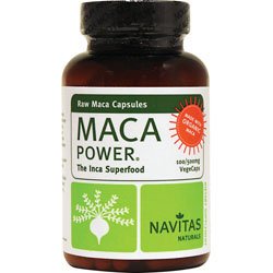 Navitas Naturals organique Raw Maca poudre Vegcaps, 100 comte