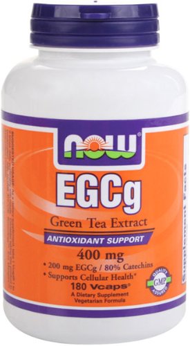 NOW Foods EGCg, extrait de thé vert, 400 mg, 180 gélules végétales