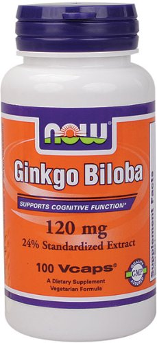 NOW Foods Ginkgo Biloba 120 mg, 100 Vcaps