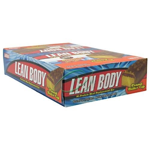 Nutrition Labrada Lean Body Energy substitut de repas, de chocolat et beurre d'arachide, 2,47 onces Bars (Pack de 12)