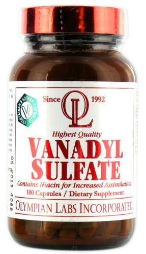 Olympian Labs vanadyle sulfate W / Niacine 100 Caps