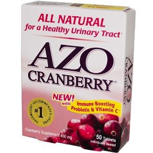 Onglets Cranberry AZO, 50 ct