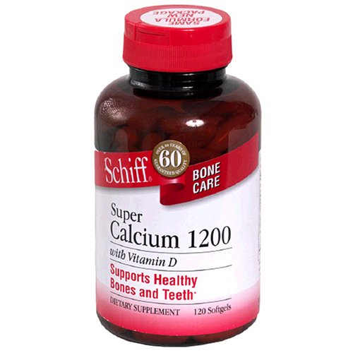 Schiff calcium super 1200mg de vitamine D, 120 gélules