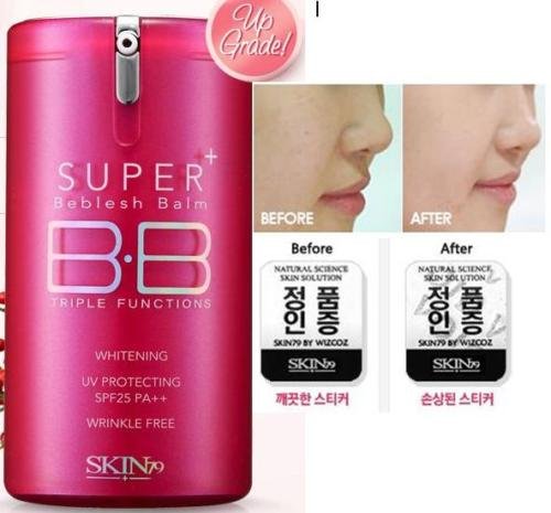 SKIN79 Super + Beblesh Baume Fonction BB Crème Triple (Pink Label) SPF25 PA + + 40g
