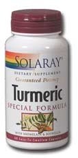 Solaray - extrait de racine de curcuma, 120 gélules