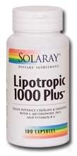 Solaray - lipotrope 1000 Plus - 100 capsules