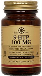 Solgar, 5-HTP 100 mg, 90 gélules végétales