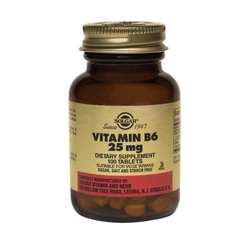 Solgar - Vitamine B6, 25 mg, 100 comprimés