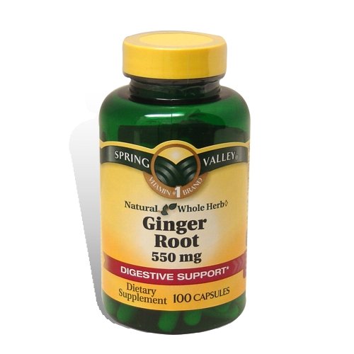 Spring Valley - racine de gingembre 550 mg, 100 Capsules