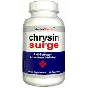 Surge Chrysin - 60 Capsules 500mg inhibiteur de l'aromatase augmenter la testostérone anti-œstrogène