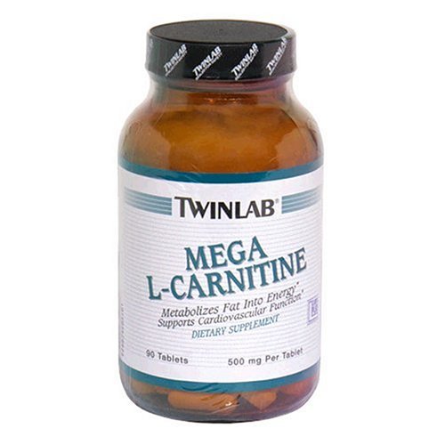 Twinlab Mega L-Carnitine 500 mg, 90 comprimés