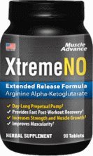 XTremeNO Natural Muscle Enhancer - Construire Muscle Pill - Supplément nitrique oxyde Muscle Builder ~ 1 Bouteille