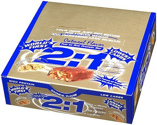 2:1 Protein Bar, Oatmeal, 12-Count Box
