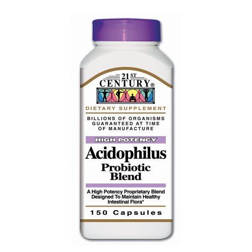 21st Century Acidophilus Probiotic Blend Capsules, 150-Count