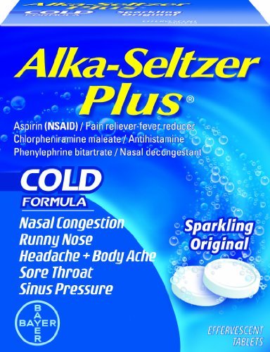 Alka-seltzer Plus Cold Medicine Effervescent Tablets, 48-Count