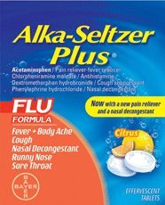 Alka-seltzer Plus Flu Citrus Effervescent, 20-Count (Pack of 2)