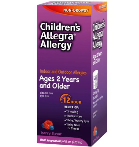 Allegra Childrens 12 Hour Allergy Relief, 4-Ounce