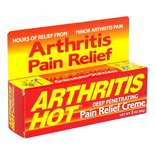 Arthritis Hot Deep Penetrating Pain Relief Cream 3 ounce (Pack of 6)