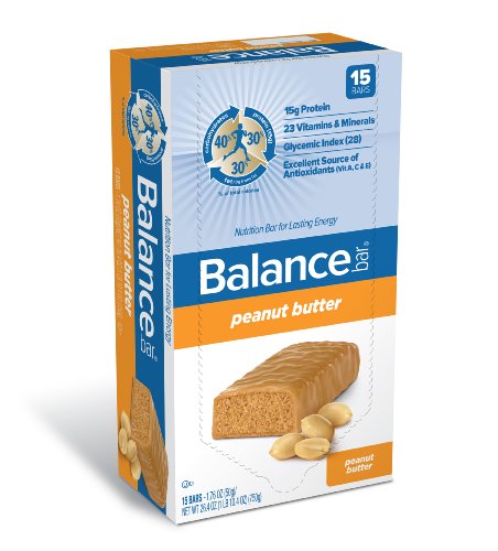 Balance Bar Complete Nutrition Energy Bar, Peanut Butter  - 15 Count