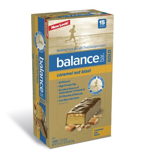 Balance Bar Gold Caramel Nut Blast, 15 Count Bars