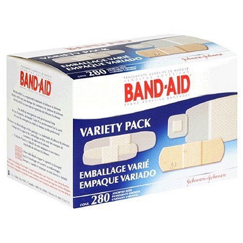 Band-Aid Brand Adhesive Bandages, Assorted Sizes, Variety Pack, 280 Count