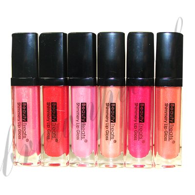 Beauté Traite Lip Gloss Shimmery Ensemble 6 couleurs