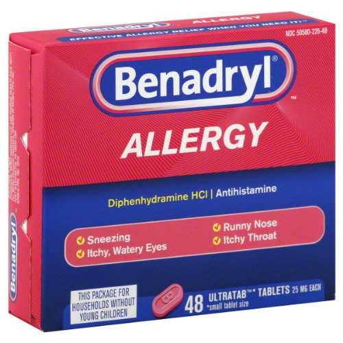 Benadryl Allergy Relief Ultratab Tablets, 48-Count
