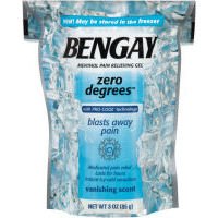 Bengay Zero Degrees Menthol Pain Relieving Gel, Vanishing Scent, 3 Ounce