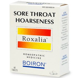 Boiron Roxalia Sore Throat -- Hoarseness Tablets -- 60 ct.