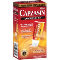 Capzasin Arthritis Pain Relief, Quick Relief Gel, No Mess Sponge Applicator 1.5 oz (42.5 g)