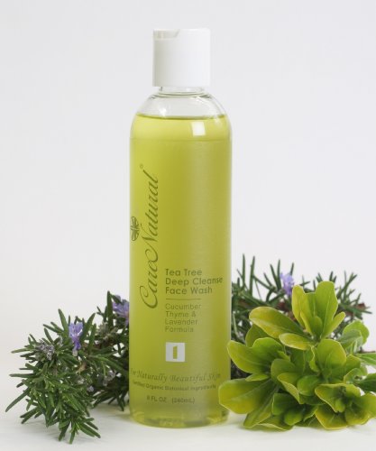 CareNatural Tea Tree Deep Cleanse Face Wash 8.0oz, Natural & Organic