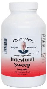 Christopher's Original Formulas Intestinal Sweep -- 625 mg - 180 Vegetarian Capsules