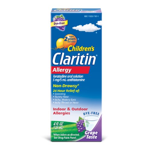 Claritin Children's Claritin Allergy, Non-Drowsy, Grape, 4-Ounce Bottles (Pack of 2)