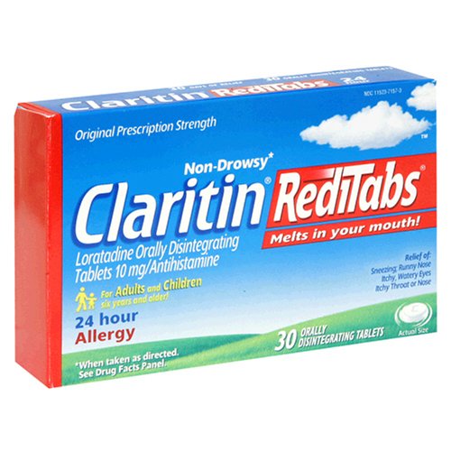Claritin RediTabs 24 Hour Allergy, Non-Drowsy, Loratadine Orally Disintegrating Tablets , 30-Tablets