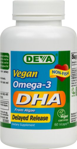 Deva Vegan Omega-3 Dha, Algae, 200 mg,, 90 Vcaps
