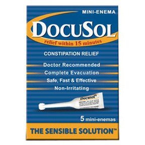 Docusol Constipation Relief, Mini Enemas 5 ea