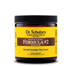 Dr. Schulze Intestinal Formula #2 DEEP Herbal Colon Bowel Cleanse Laxative 8oz Powder ~ NEW GLASS Jar!